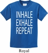 Yoga Inhale Exhale Repeat Kids Shirt