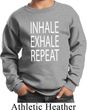 Yoga Inhale Exhale Repeat Kids Sweatshirt