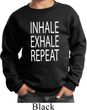 Yoga Inhale Exhale Repeat Kids Sweatshirt