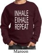 Yoga Inhale Exhale Repeat Kids Sweatshirt