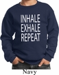 Yoga Inhale Exhale Repeat Kids Sweatshirt