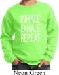 Yoga Inhale Exhale Repeat Kids Sweatshirt
