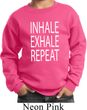 Yoga Inhale Exhale Repeat Kids Sweatshirt
