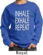 Yoga Inhale Exhale Repeat Kids Sweatshirt