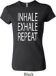 Yoga Inhale Exhale Repeat Ladies Crewneck Shirt