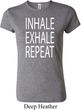 Yoga Inhale Exhale Repeat Ladies Crewneck Shirt
