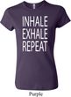 Yoga Inhale Exhale Repeat Ladies Crewneck Shirt
