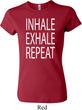 Yoga Inhale Exhale Repeat Ladies Crewneck Shirt