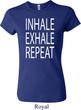 Yoga Inhale Exhale Repeat Ladies Crewneck Shirt