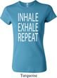 Yoga Inhale Exhale Repeat Ladies Crewneck Shirt