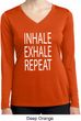 Yoga Inhale Exhale Repeat Ladies Dry Wicking Long Sleeve Shirt