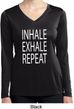 Yoga Inhale Exhale Repeat Ladies Dry Wicking Long Sleeve Shirt