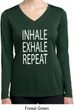 Yoga Inhale Exhale Repeat Ladies Dry Wicking Long Sleeve Shirt