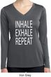 Yoga Inhale Exhale Repeat Ladies Dry Wicking Long Sleeve Shirt