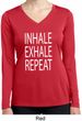 Yoga Inhale Exhale Repeat Ladies Dry Wicking Long Sleeve Shirt