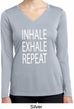 Yoga Inhale Exhale Repeat Ladies Dry Wicking Long Sleeve Shirt