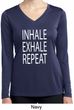 Yoga Inhale Exhale Repeat Ladies Dry Wicking Long Sleeve Shirt