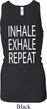 Yoga Inhale Exhale Repeat Ladies Longer Length Racerback Tank Top