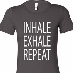 Yoga Inhale Exhale Repeat Ladies Longer Length Shirt