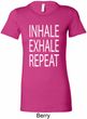Yoga Inhale Exhale Repeat Ladies Longer Length Shirt
