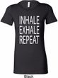 Yoga Inhale Exhale Repeat Ladies Longer Length Shirt