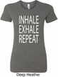 Yoga Inhale Exhale Repeat Ladies Longer Length Shirt