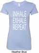 Yoga Inhale Exhale Repeat Ladies Longer Length Shirt