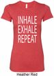 Yoga Inhale Exhale Repeat Ladies Longer Length Shirt