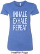 Yoga Inhale Exhale Repeat Ladies Longer Length Shirt