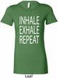 Yoga Inhale Exhale Repeat Ladies Longer Length Shirt