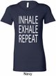 Yoga Inhale Exhale Repeat Ladies Longer Length Shirt