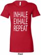 Yoga Inhale Exhale Repeat Ladies Longer Length Shirt