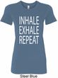 Yoga Inhale Exhale Repeat Ladies Longer Length Shirt