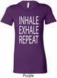 Yoga Inhale Exhale Repeat Ladies Longer Length Shirt