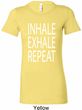 Yoga Inhale Exhale Repeat Ladies Longer Length Shirt