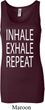 Yoga Inhale Exhale Repeat Ladies Longer Length Tank Top