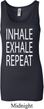 Yoga Inhale Exhale Repeat Ladies Longer Length Tank Top