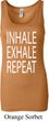 Yoga Inhale Exhale Repeat Ladies Longer Length Tank Top