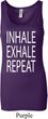 Yoga Inhale Exhale Repeat Ladies Longer Length Tank Top