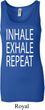 Yoga Inhale Exhale Repeat Ladies Longer Length Tank Top