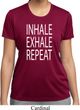 Yoga Inhale Exhale Repeat Ladies Moisture Wicking Shirt