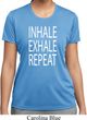 Yoga Inhale Exhale Repeat Ladies Moisture Wicking Shirt