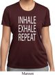 Yoga Inhale Exhale Repeat Ladies Moisture Wicking Shirt