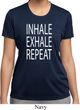 Yoga Inhale Exhale Repeat Ladies Moisture Wicking Shirt