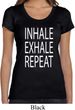 Yoga Inhale Exhale Repeat Ladies Scoop Neck Shirt