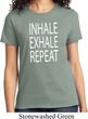 Yoga Inhale Exhale Repeat Ladies Shirt