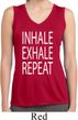 Yoga Inhale Exhale Repeat Ladies Sleeveless Moisture Wicking Shirt