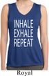 Yoga Inhale Exhale Repeat Ladies Sleeveless Moisture Wicking Shirt