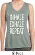 Yoga Inhale Exhale Repeat Ladies Sleeveless Moisture Wicking Shirt