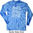 Yoga Inhale Exhale Repeat Long Sleeve Tie Dye Shirt